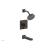 Phylrich 291-26/10B Stria Blade Handle Pressure Balance Tub and Shower Set in Distressed Bronze/Oil Rubbed Bronze