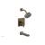 Phylrich 291-27/047 Stria 8 5/8" Lever Handle Pressure Balance Tub and Shower Set in Brass/Antique Brass