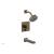 Phylrich 291-29/047 Stria Cube Handle Pressure Balance Tub and Shower Set in Brass/Antique Brass