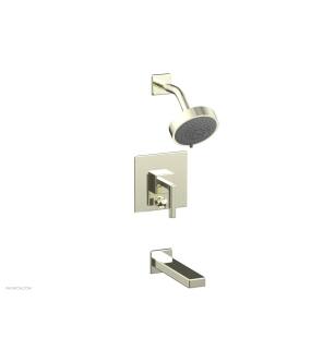 Phylrich 290-27/15B Mix Lever Handle Pressure Balance Tub and Shower Set in Brushed Nickel