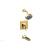 Phylrich 290-27/024 Mix Lever Handle Pressure Balance Tub and Shower Set in Satin Gold