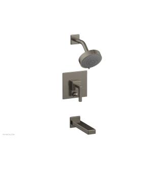 Phylrich 290-27/15A Mix Lever Handle Pressure Balance Tub and Shower Set in Pewter