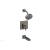 Phylrich 290-27/15A Mix Lever Handle Pressure Balance Tub and Shower Set in Pewter