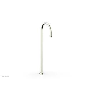 Phylrich 164-52/015 Maison 10 1/2" Traditional Floor Mount Tub Spout Only in Satin Nickel