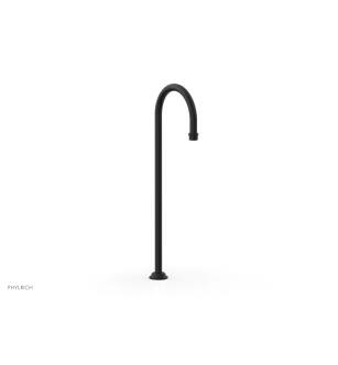 Phylrich 164-52/040 Maison 10 1/2" Traditional Floor Mount Tub Spout Only in Black