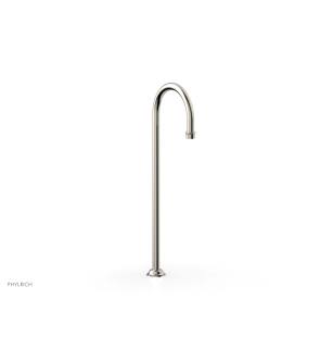 Phylrich 164-52/014 Maison 10 1/2" Traditional Floor Mount Tub Spout Only in Polished Nickel