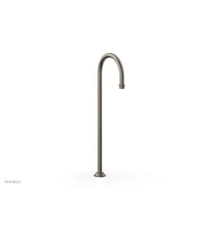 Phylrich 164-52/15A Maison 10 1/2" Traditional Floor Mount Tub Spout Only in Pewter