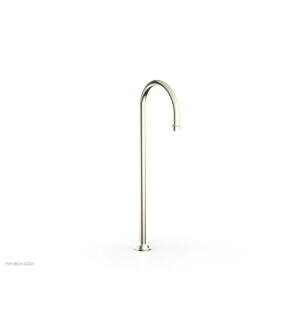 Phylrich 161-52/15B Henri 10 1/2" Traditional Floor Mount Tub Spout Only in Brushed Nickel