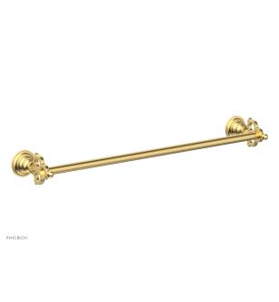 Phylrich 164-71/24B Maison 24 3/8" Wall Mount Towel Bar in Burnished Gold