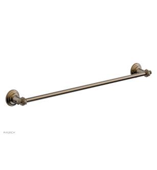 Phylrich 162-71/047 Marvelle 24 3/4" Wall Mount Towel Bar in Brass/Antique Brass