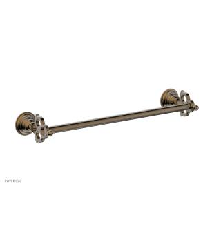 Phylrich 164-70/047 Maison 18 3/8" Wall Mount Towel Bar in Brass/Antique Brass