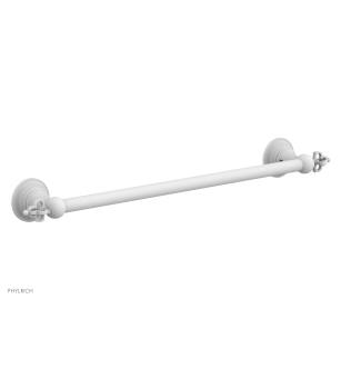 Phylrich 163-70/050 Couronne 22 1/8" Wall Mount Towel Bar in White