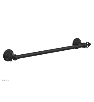 Phylrich 163-70/040 Couronne 22 1/8" Wall Mount Towel Bar in Black
