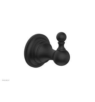 Phylrich 164-76/040 Maison 2 1/2" Wall Mount Single Robe Hook in Black
