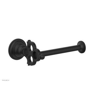 Phylrich 164-74/040 Maison 6 5/8" Wall Mount Single Post Toilet Paper Holder in Black