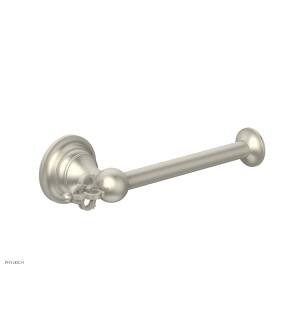 Phylrich 163-74/15B Couronne 6 5/8" Wall Mount Single Post Toilet Paper Holder in Brushed Nickel