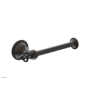 Phylrich 163-74/10B Couronne 6 5/8" Wall Mount Single Post Toilet Paper Holder in Distressed Bronze/Oil Rubbed Bronze