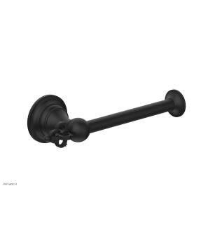 Phylrich 163-74/040 Couronne 6 5/8" Wall Mount Single Post Toilet Paper Holder in Black