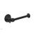 Phylrich 163-74/040 Couronne 6 5/8" Wall Mount Single Post Toilet Paper Holder in Black