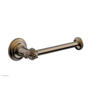Phylrich 162-74/047 Marvelle 6 5/8" Wall Mount Single Post Toilet Paper Holder in Brass/Antique Brass
