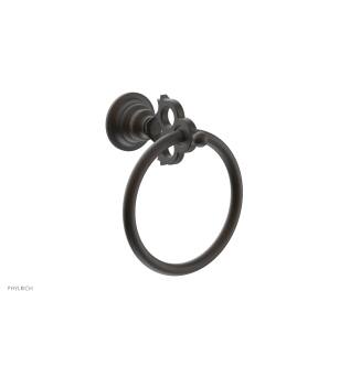 Phylrich 164-75/10B Maison 6" Wall Mount Towel Ring in Distressed Bronze/Oil Rubbed Bronze
