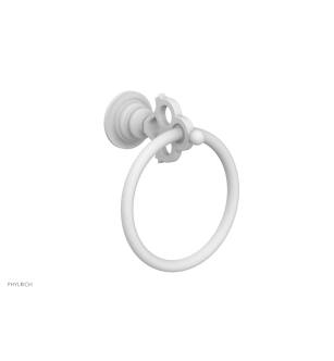 Phylrich 164-75/050 Maison 6" Wall Mount Towel Ring in White