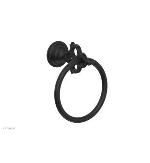 Phylrich 164-75/040 Maison 6" Wall Mount Towel Ring in Black