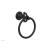 Phylrich 164-75/040 Maison 6" Wall Mount Towel Ring in Black