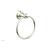 Phylrich 163-75/15B Couronne 6" Wall Mount Towel Ring in Brushed Nickel