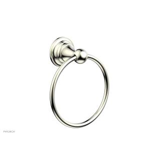 Phylrich 163-75/015 Couronne 6" Wall Mount Towel Ring in Satin Nickel