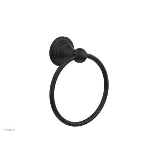 Phylrich 163-75/040 Couronne 6" Wall Mount Towel Ring in Black