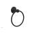 Phylrich 163-75/040 Couronne 6" Wall Mount Towel Ring in Black