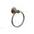 Phylrich 162-75/047 Marvelle 6" Wall Mount Towel Ring in Brass/Antique Brass