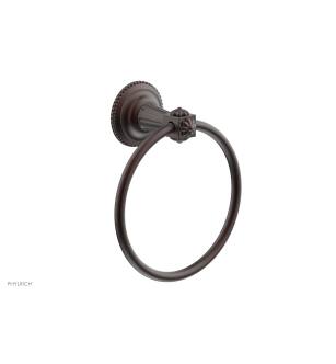 Phylrich 162-75/05W Marvelle 6" Wall Mount Towel Ring in Copper/Antique Copper