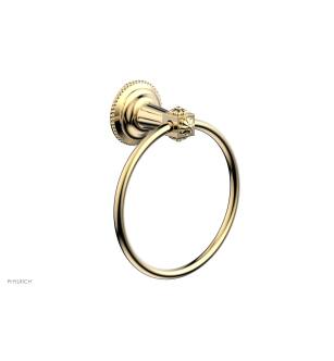 Phylrich 162-75/004 Marvelle 6" Wall Mount Towel Ring in Satin Brass