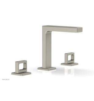 Phylrich 290-03/15B Mix 5 1/2" Double Ring Handle Widespread Bathroom Sink Faucet in Brushed Nickel