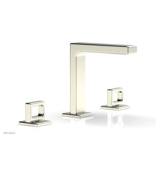 Phylrich 290-03/015 Mix 5 1/2" Double Ring Handle Widespread Bathroom Sink Faucet in Satin Nickel