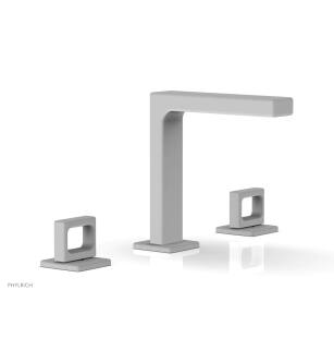 Phylrich 290-03/050 Mix 5 1/2" Double Ring Handle Widespread Bathroom Sink Faucet in White