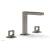 Phylrich 290-03/15A Mix 5 1/2" Double Ring Handle Widespread Bathroom Sink Faucet in Pewter