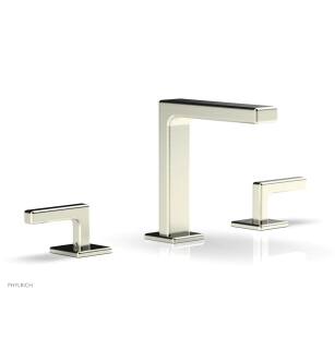 Phylrich 290-02/015 Mix 6 1/2" Double Lever Handle Widespread Bathroom Sink Faucet in Satin Nickel