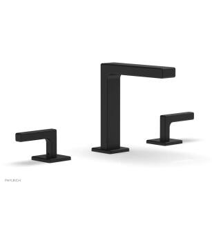 Phylrich 290-02/040 Mix 6 1/2" Double Lever Handle Widespread Bathroom Sink Faucet in Black