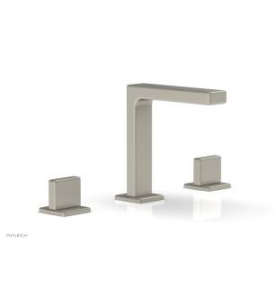 Phylrich 290-01/15B Mix 6 1/2" Double Blade Handle Widespread Bathroom Sink Faucet in Brushed Nickel