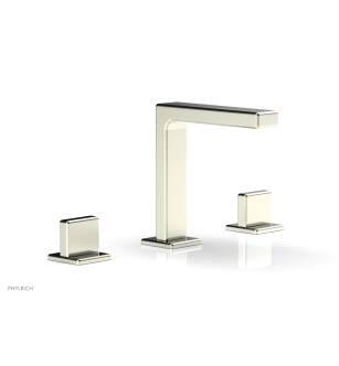 Phylrich 290-01/015 Mix 6 1/2" Double Blade Handle Widespread Bathroom Sink Faucet in Satin Nickel