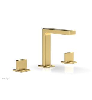 Phylrich 290-01/24B Mix 6 1/2" Double Blade Handle Widespread Bathroom Sink Faucet in Burnished Gold
