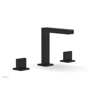 Phylrich 290-01/040 Mix 6 1/2" Double Blade Handle Widespread Bathroom Sink Faucet in Black
