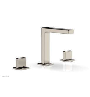 Phylrich 290-01/014 Mix 6 1/2" Double Blade Handle Widespread Bathroom Sink Faucet in Polished Nickel