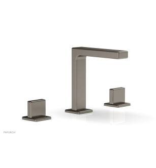 Phylrich 290-01/15A Mix 6 1/2" Double Blade Handle Widespread Bathroom Sink Faucet in Pewter