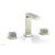 Phylrich 291-04/015 Stria 5 1/2" Double Cube Handle Widespread Bathroom Sink Faucet in Satin Nickel