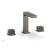 Phylrich 291-04/15A Stria 5 1/2" Double Cube Handle Widespread Bathroom Sink Faucet in Pewter