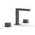 Phylrich 290-04/10B Mix 6 1/2" Double Cube Handle Widespread Bathroom Sink Faucet in Distressed Bronze/Oil Rubbed Bronze